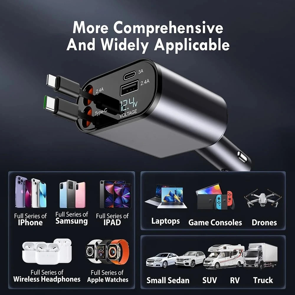 4-in-1 Car Charger